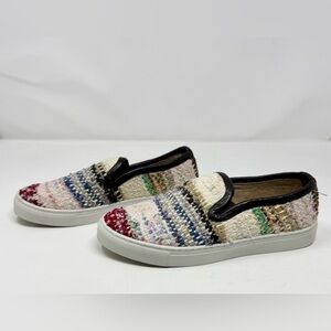 Handcrafted Kilim Sneakers: Vintage Turkish Kilim Rug, Leather Trim; Woman 7